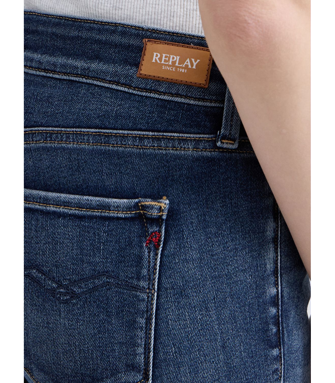 スキニーNEW LUZ モダールストレッチデニム 詳細画像 ブルー 7